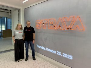 Team VeloViewer: Anna and Ben.