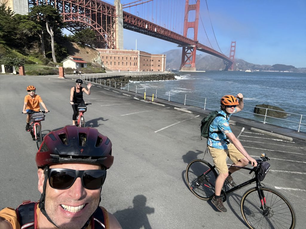 VeloViewer crew exploring San Francisco