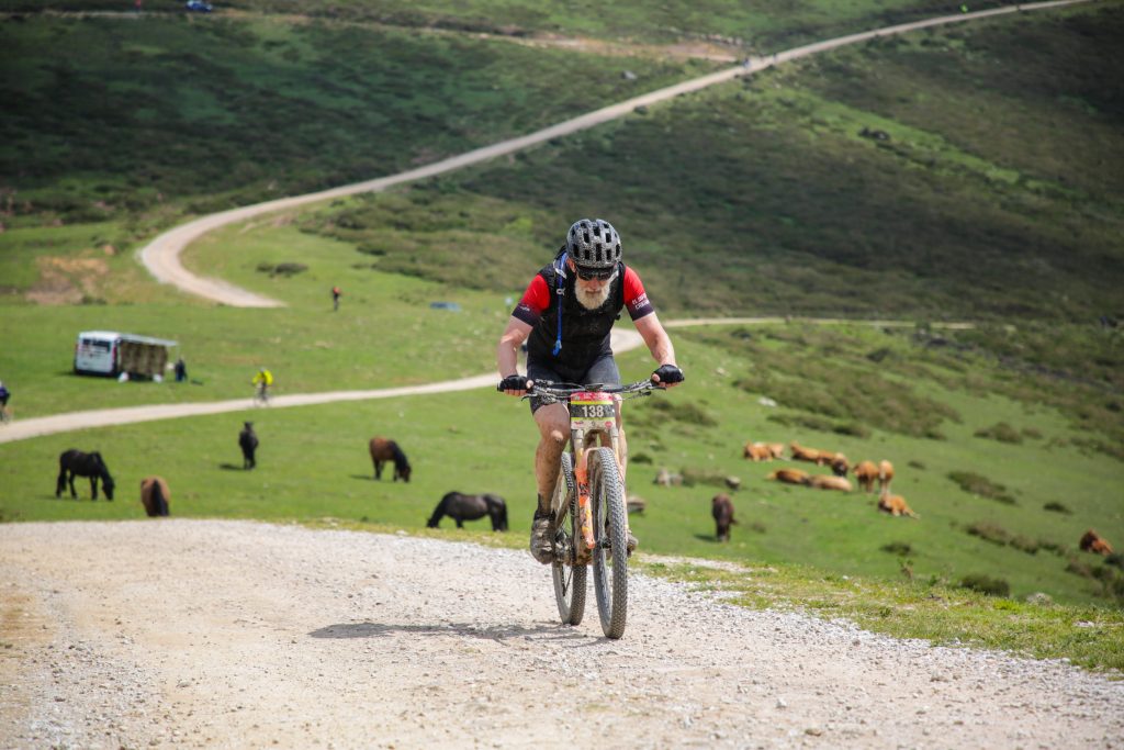 Robert riding in the mountains